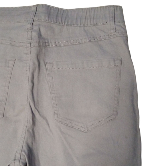 Sincerely Jules Medium Gray Straight Leg Pull On Cargo Pants Size Large - Picture 6 of 8